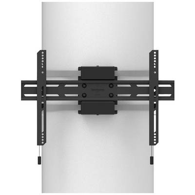 Television wall mount installed on a white wall.