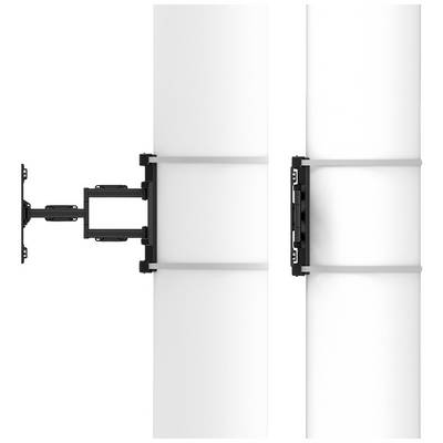 Two cylindrical objects positioned side by side, connected by a black supporting frame in the centre.