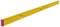 Yellow spirit level with two vials for precise levelling during construction or craftsmanship.