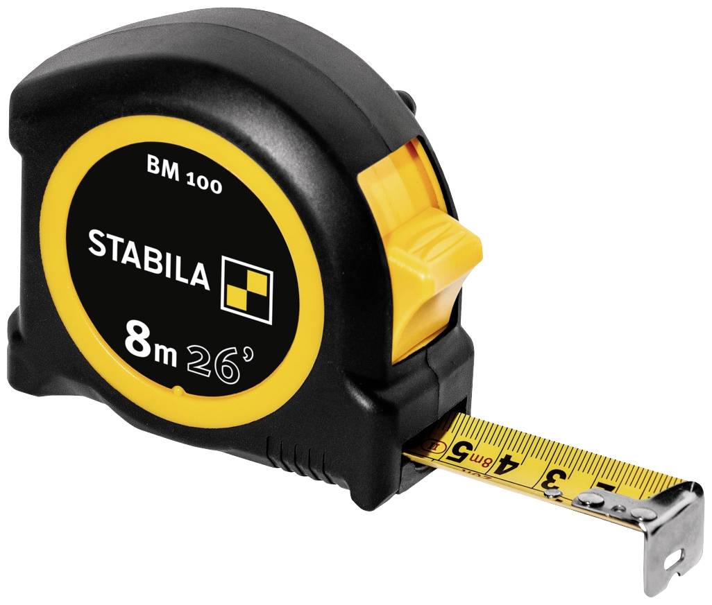 Stabila BM 100cm+inch 19580 Tape measure 8 m Acrylonitrile butadiene styrene
