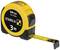 Yellow measuring tape 'Stabila BM 150' with black label, showing 3 m length.
