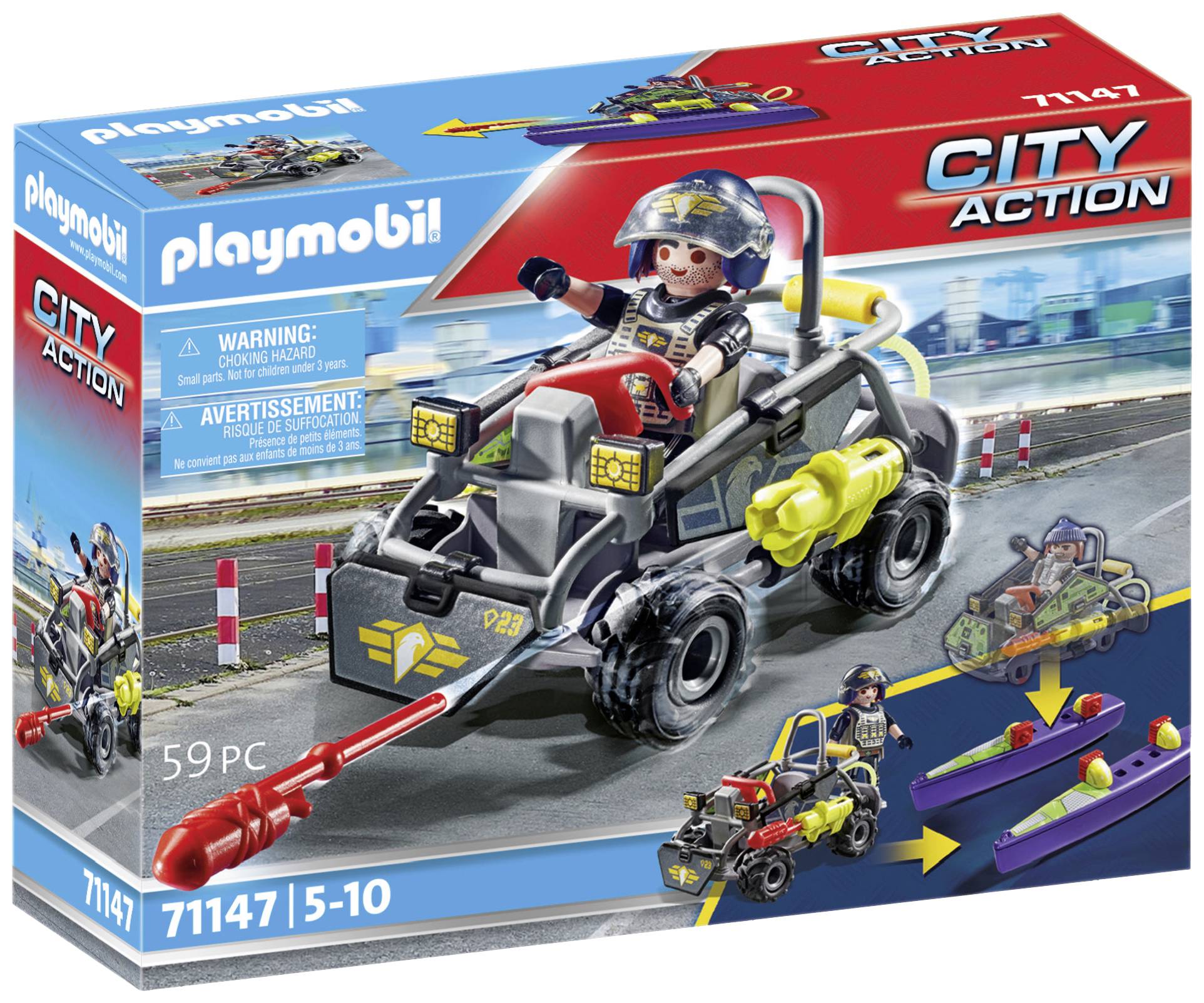 Playmobil® City Action SWAT multi-terrain quad bike 71147