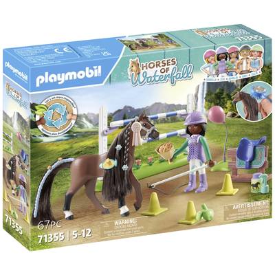 Image of Playmobil® Horses of Waterfall Zoe & Blaze with tournament course 71355