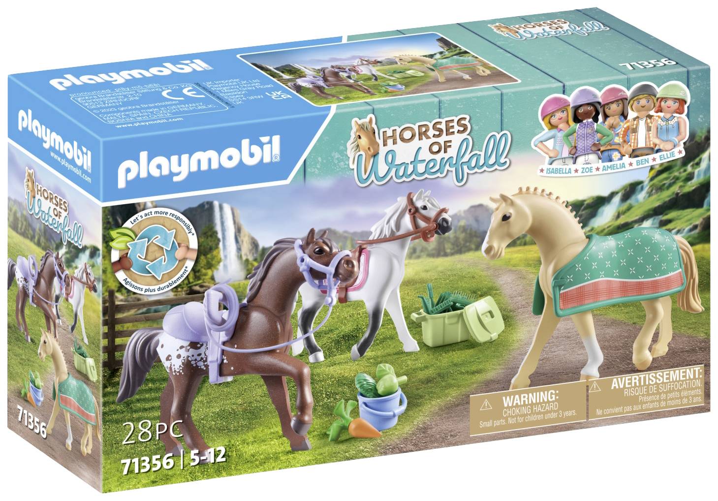 Playmobil® Horses of Waterfall 3 horses: Morgan, Quarter Horse & Shagya Arab 71356