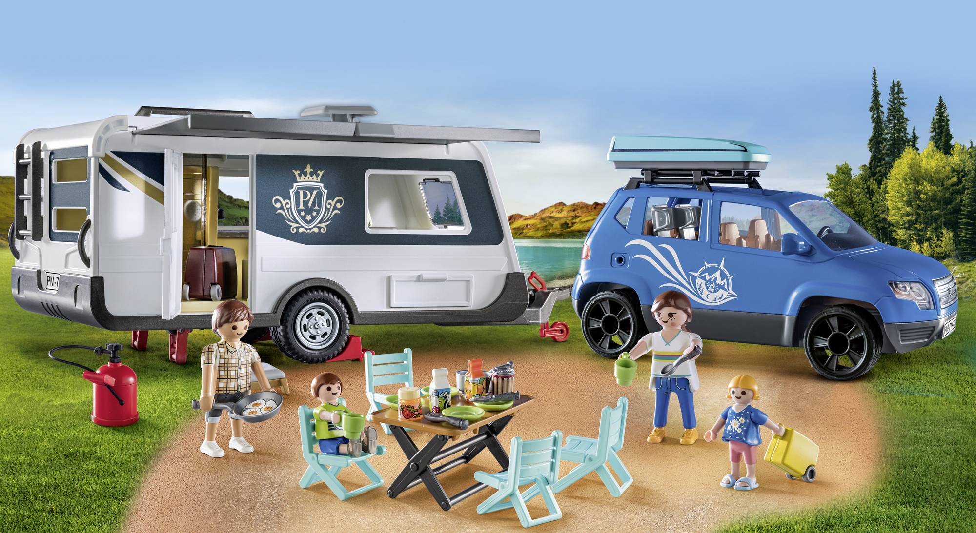 Buy Playmobil Family Fun Caravan with Car 71423 Conrad Electronic