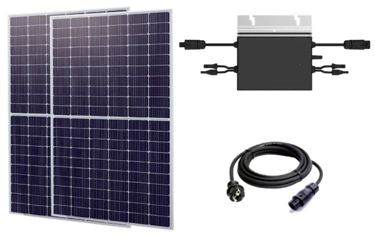 Technaxx TX-241 5064 Solar kit 410 Wp Charge controller, Cable, Inverter, Voltage transformer
