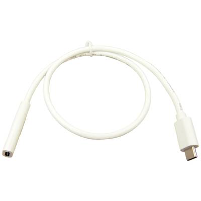 Cliff USB-C cable  USB-C® socket, USB-C® plug 0.50 m White gold plated connectors FCR72001W