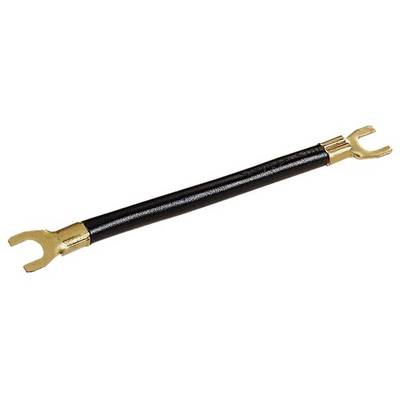 Gold-plated bridge cable with two U-shaped ends to improve electrical connections.