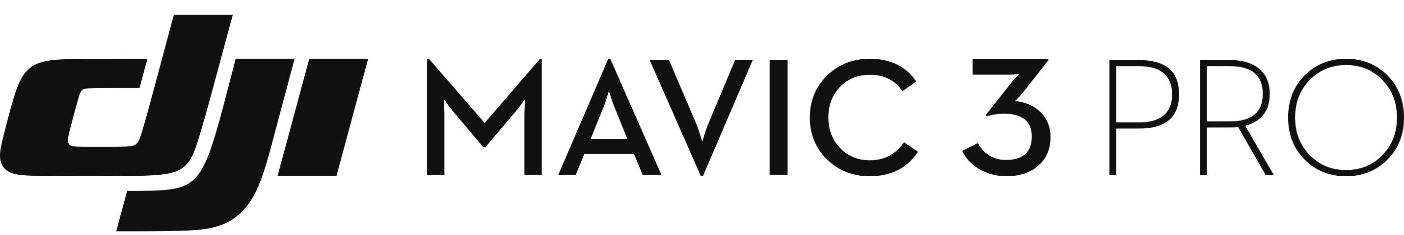 'DJI Mavic 3 Pro' logo in black text on white background.
