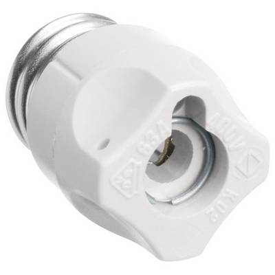 White ceramic fuse with metal elements, suitable for 400V, 63A.