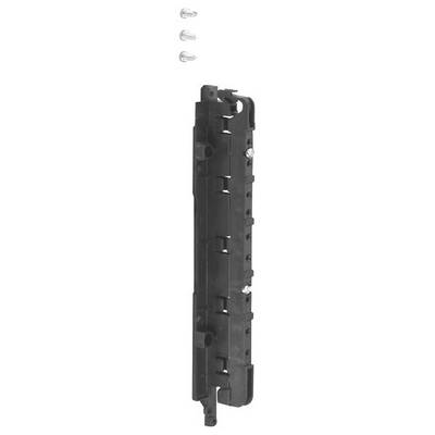 Black plastic component with plugs, possibly a mechanical spare part.