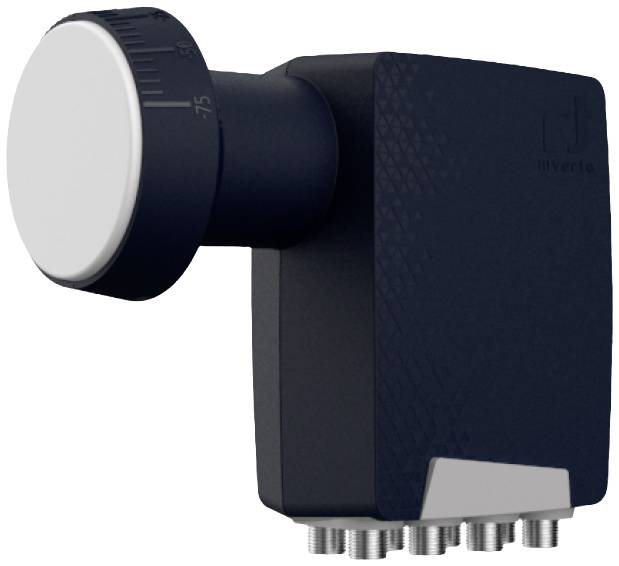 Inverto Inverto IDLP-OCT410-PREMU-OPN Octo-LNB Octo LNB No. of participants: 8 LNB feed size: 40 mm Black