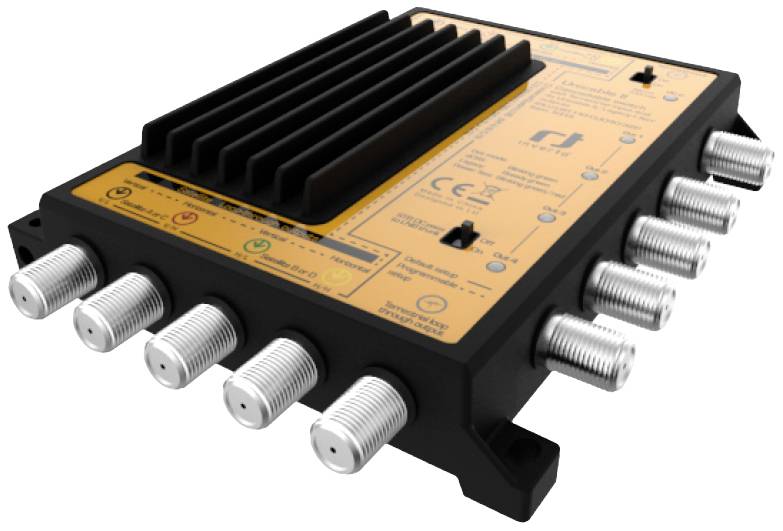 Inverto Inverto IDLU-UST110-CUO4O-32PP SAT single cable multiswitch 2 Inputs (multiswitches): 5 (4 SAT/1 terrestrial) No. of participants: 16