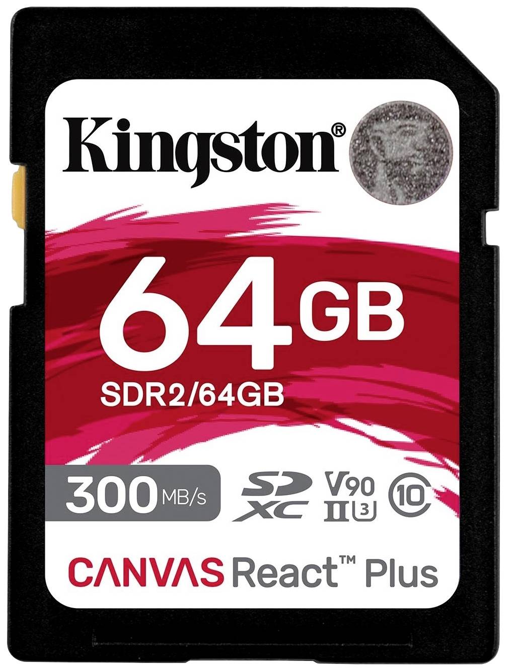 Kingston Canvas React Plus SD card 64 GB Class 10 UHS-II