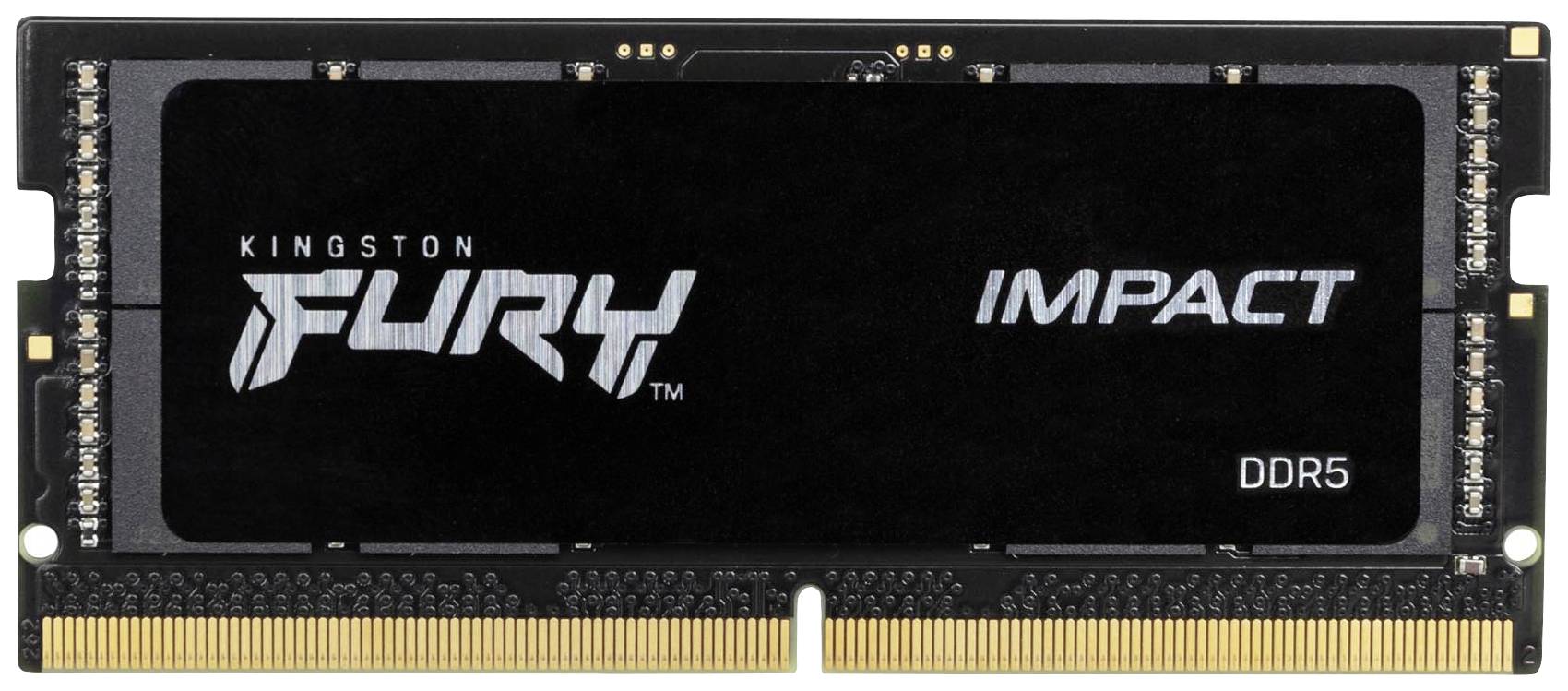 Kingston FURY Impact Laptop RAM card DDR5 16 GB 1 x 16 GB Non-ECC 5600 MHz 262-pin SO-DIMM CL40 KF556S40IB-16