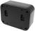 Black rectangular plastic casing with rounded corners, showing the underside with four screw holes for mounting.