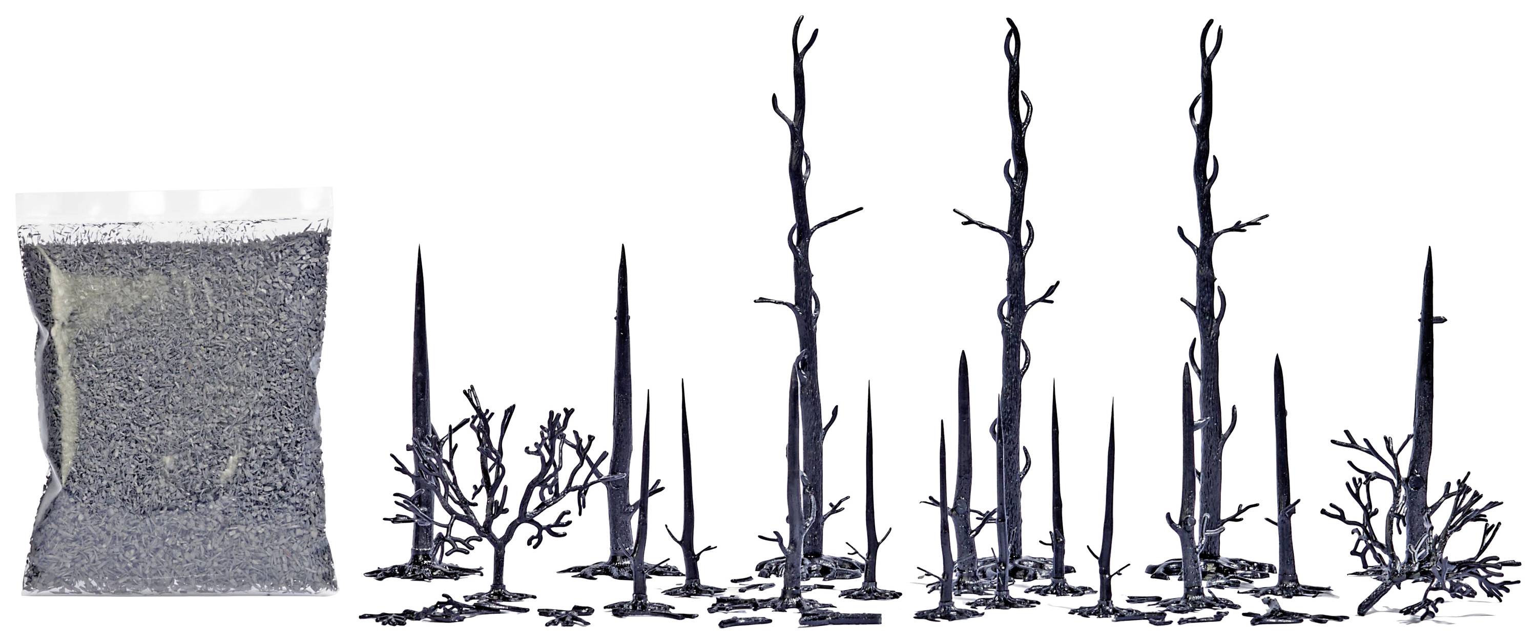 Busch Abgebrannter Wald 1854 Tree assembly kit 1 Set