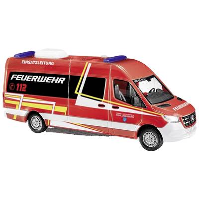 Busch 52625 H0 Police & Emergency Service vehicle Mercedes Benz Sprinter lang fire brigade cooling born