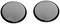 Two round, shiny, silver button cells side by side on a white background.