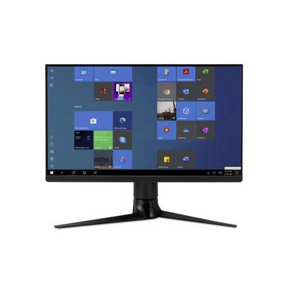 A computer screen displays the Windows desktop with various programme icons and an open start bar.