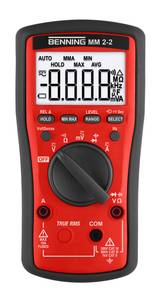 Benning MM 2-2 Handheld multimeter  Digital  CAT III 600 V, CAT IV 300 V Display (counts): 6000