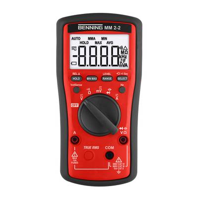 Benning MM 2-2 Handheld multimeter Digital CAT III 600 V, CAT IV 300 V Display (counts): 6000