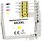 Exchange ink 603XL in Yellow, Cyan, Magenta and Black, compatible with specific printers. Cartridges arranged from top to bottom.