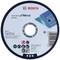 A Bosch metal cutting disc with size specifications, safety information, and details about maximum rotational speed.