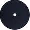 'Black, circular grinding disc with a central hole. Used for grinding work to remove or smooth materials.'
