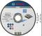 Grinding disc for metal, 'Bosch Pro' brand, 150 mm diameter, 2.5 mm thickness, suitable for 80 m/s, maximum speed 10,200 RPM.