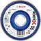 'X-LOCK Bosch Cutting Disc for Metal, 125 x 22.23 mm, Type X551. Max. 80 m/s, compatible with M14/9 thread. EN 13743 certified.'