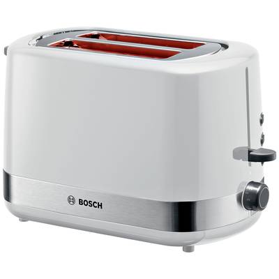 Image of Bosch Haushalt TAT6A511 Toaster with home baking attachment White, Stainless steel