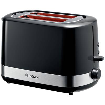 Image of Bosch Haushalt TAT6A513 Toaster with home baking attachment Black, Stainless steel