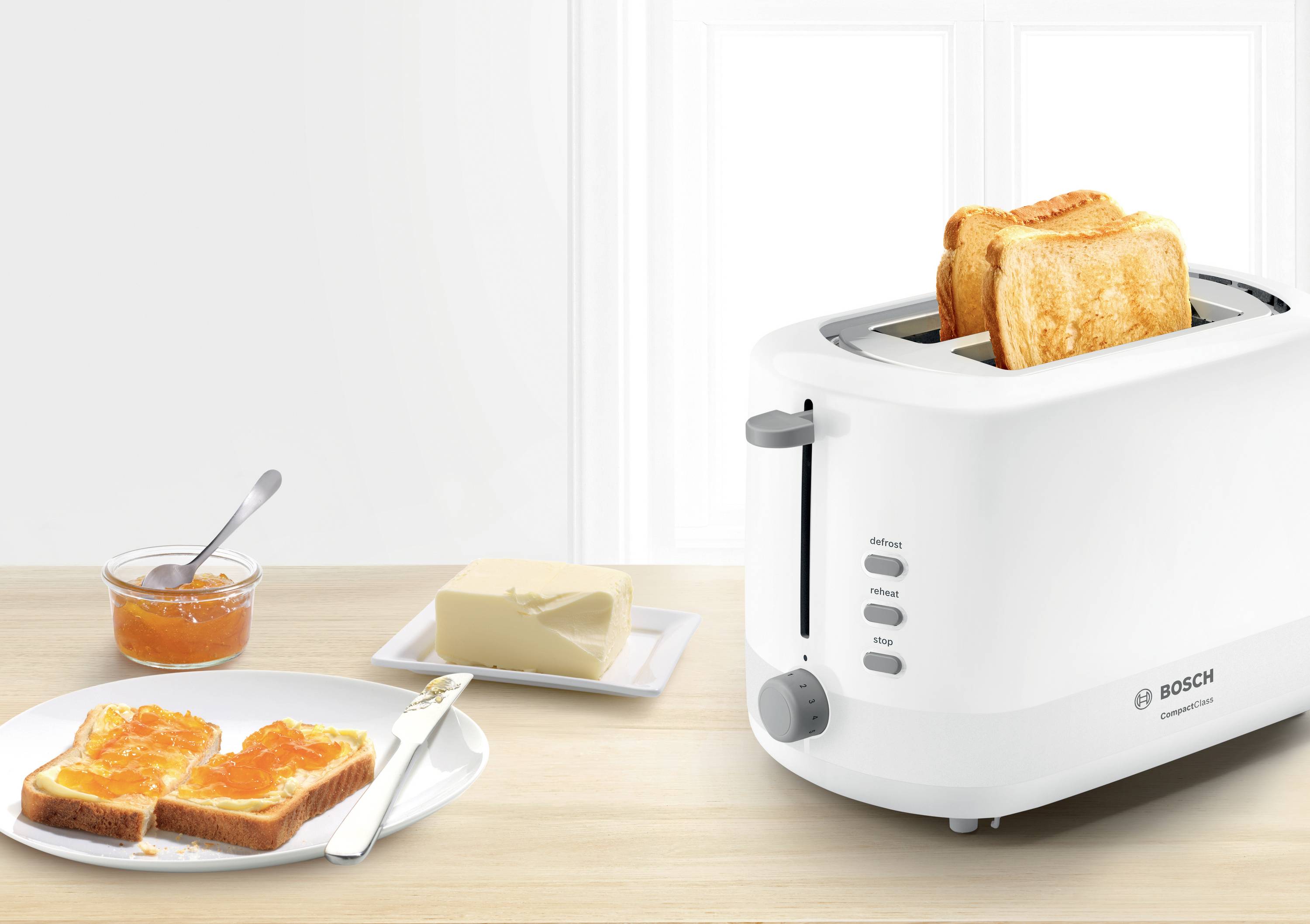 Bosch Haushalt TAT6A513 Toaster With Home Baking Attachment, 47% OFF