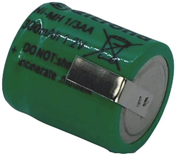 Beltrona 1/3AA Non-standard battery (rechargeable) 1/3 AA Z solder tab NiMH 1.2 V 300 mAh 1 pc(s)