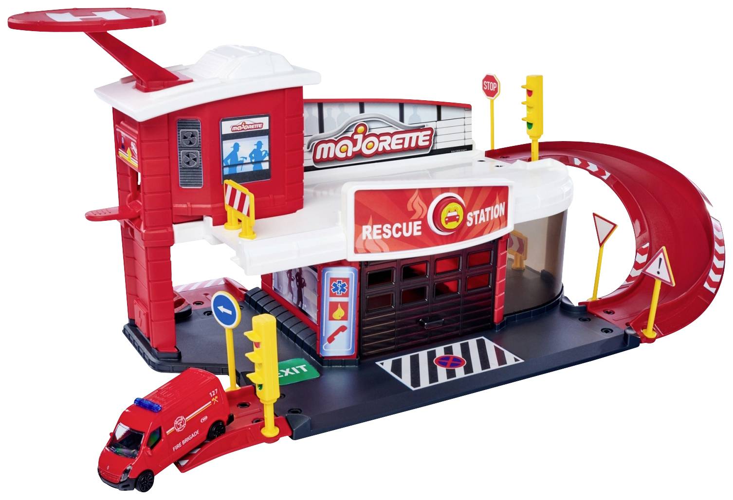 Majorette Police & Emergency Service vehicle Assembled Multi-storey car park