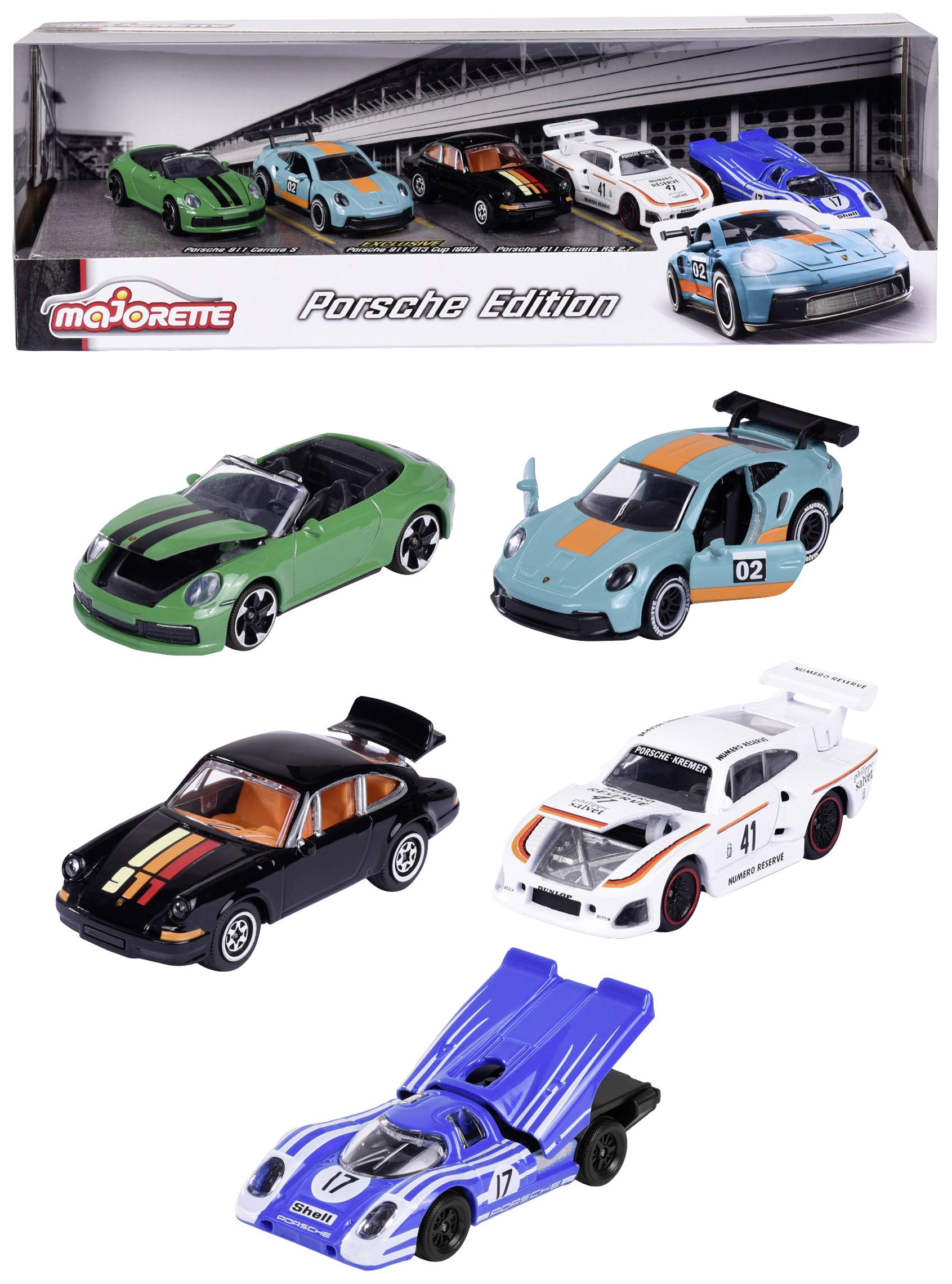 Majorette Car Porsche Assembled Car wash
