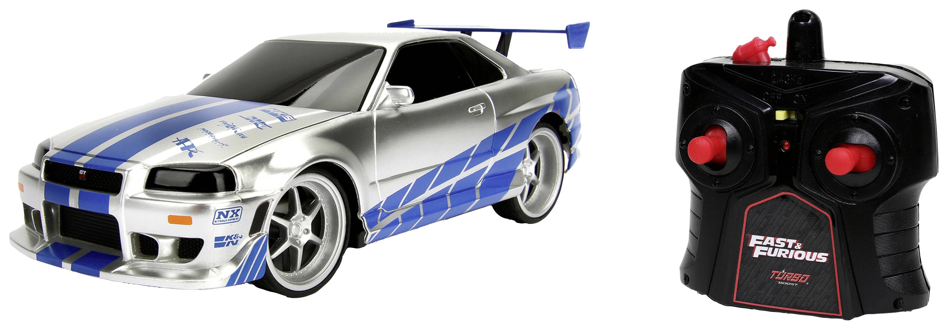 Jada Toys R34 GT-R 模型 Jada Godzilla 1:24 Die Cast 2002 Nissan Skyline GT-R (R34