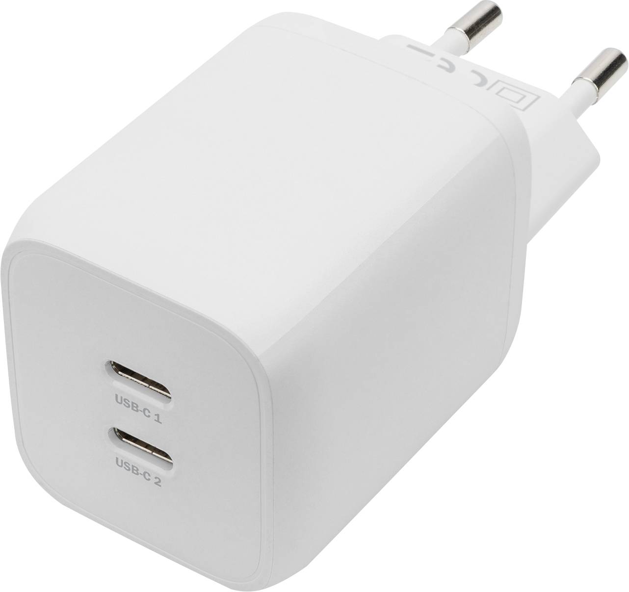 Digitus DA-10063 Charger 65 W 2x USB-C® Power Delivery White Airplane, Indoors, Car, HGV