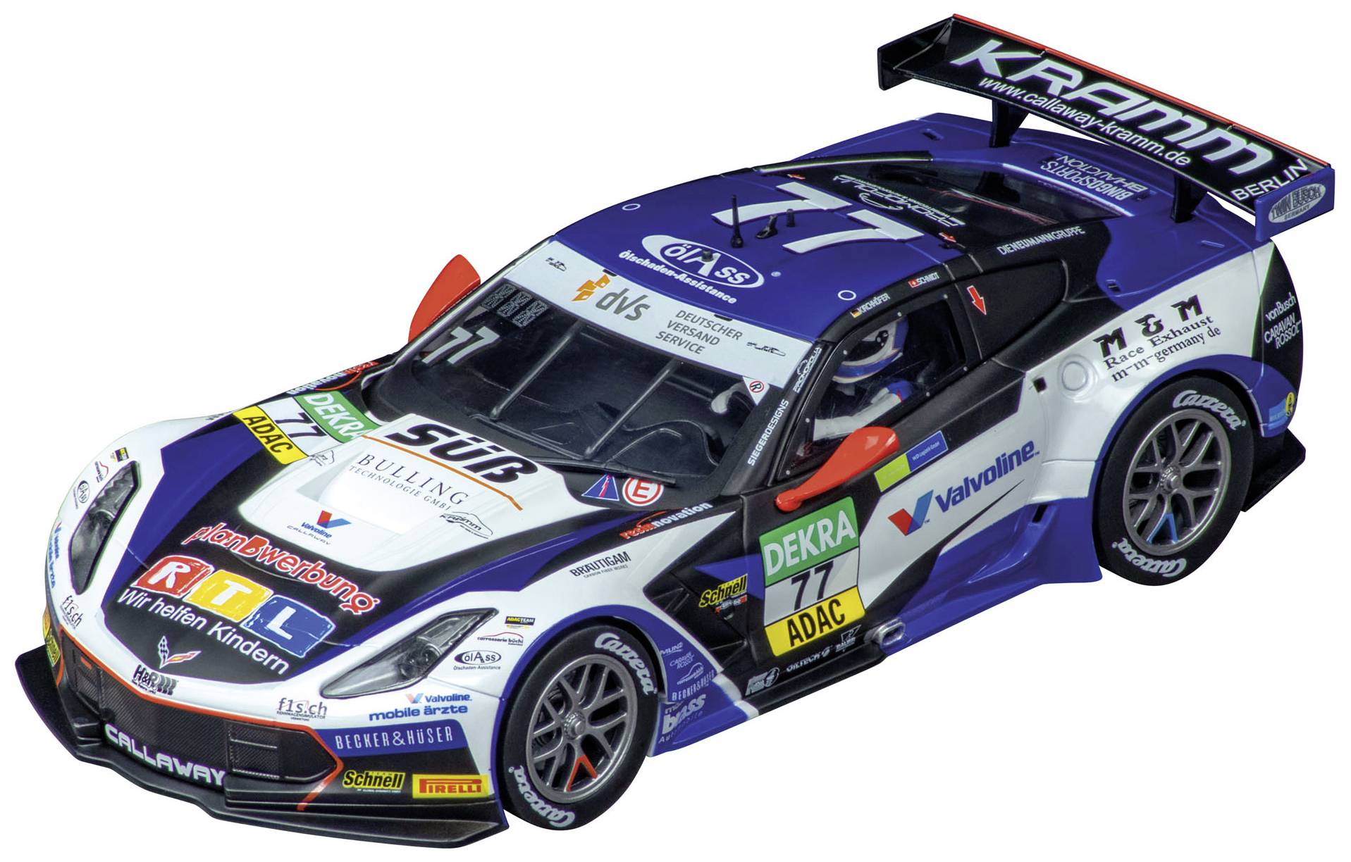 Image of Carrera 20023947 DIGITAL 124 Car Chevrolet Corvette C7 GT3-R Callaway Competition, No. 77