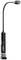 A flexible, black LED work light with a long, adjustable neck and slim head, perfect for illuminating tight spaces.