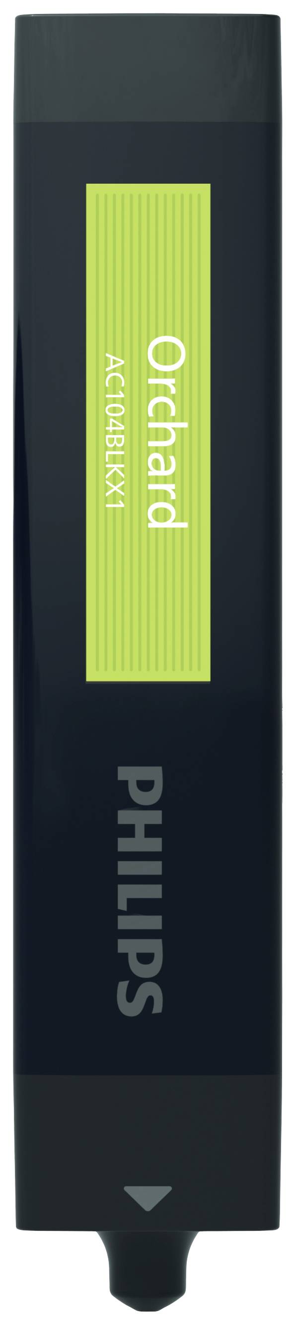 Philips air filter with green label and the inscription 'Orchard AC4167'.