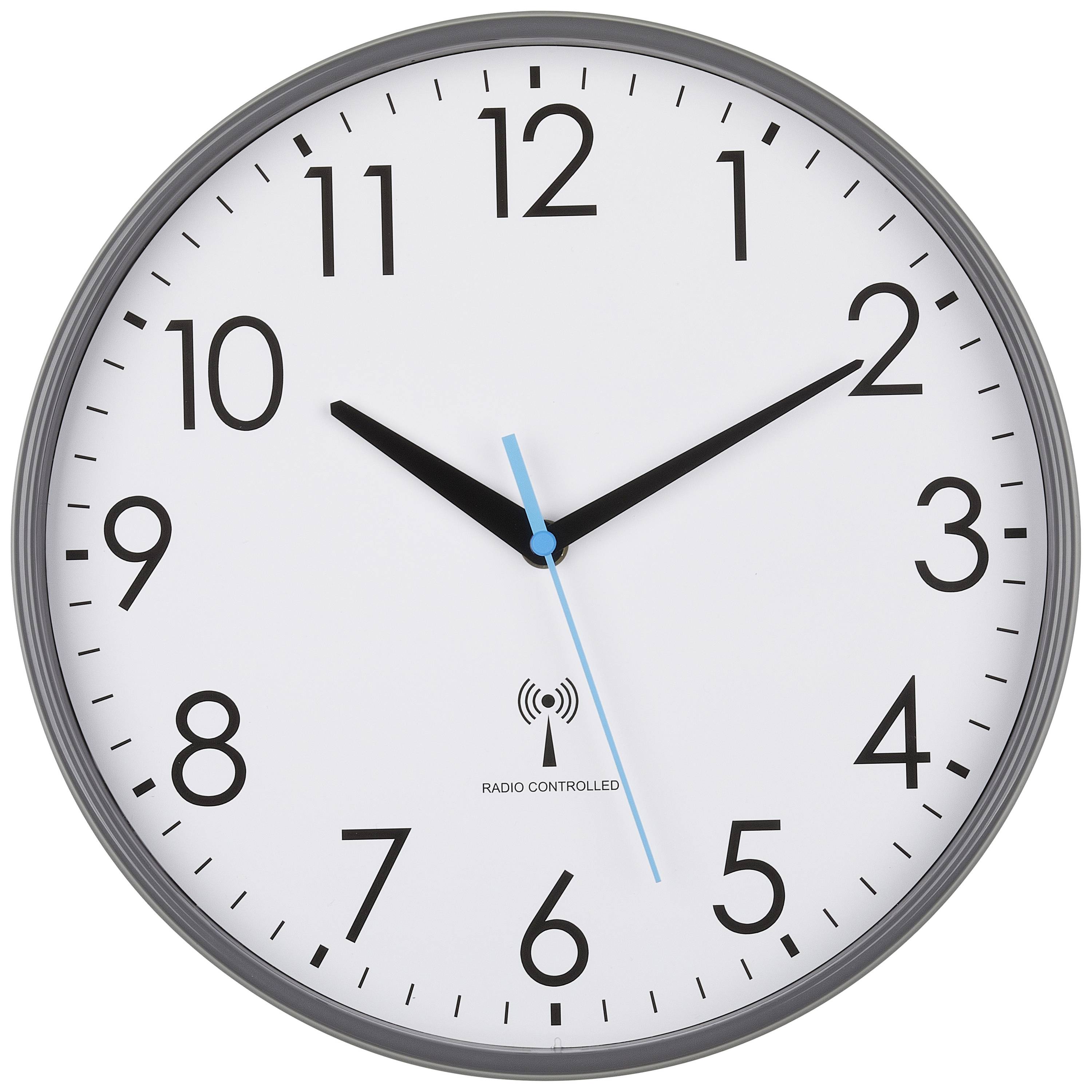 TFA Dostmann 60.3549.10 Radio Wall clock 300 mm x 65 mm Grey