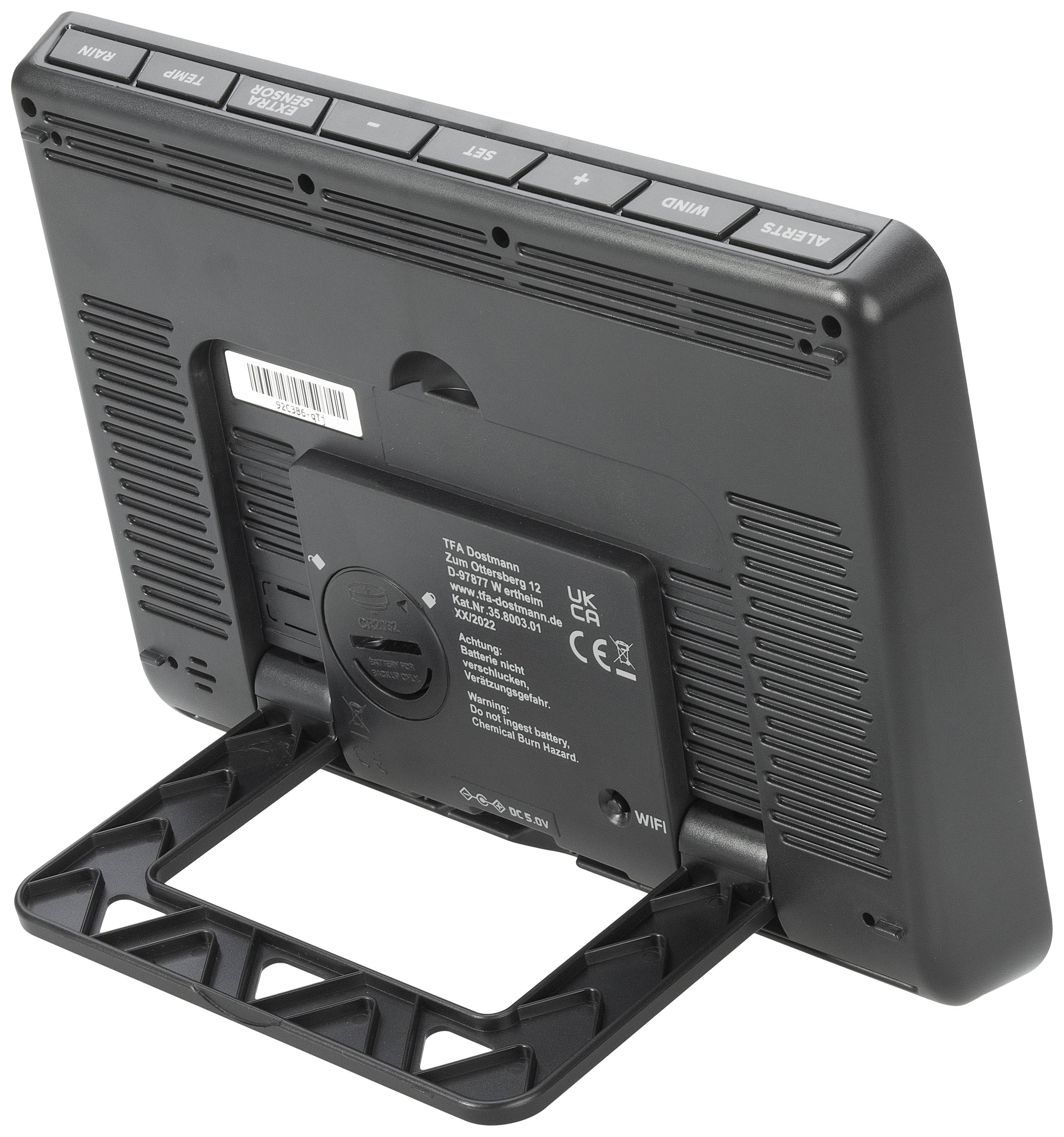 TFA Dostmann WLAN View Pro 35.8003.01 Wi-Fi weather station Forecasts for 7 days (requires Wi-Fi) Max. number of sensors