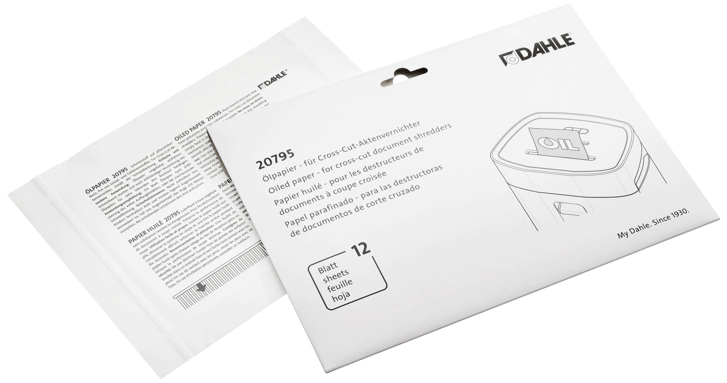 Dahle Dahle 20795 Shredder lubricant sheets 12 pc(s)