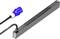 Power distribution strip with ten outlets and a blue, removable plug, suitable for reliable power supply.