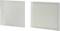 Two air filters: on the left a flat filter made of fibre material, on the right a pleated filter with a ribbed design.