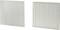 Two white filters: on the left a flat, square filter, on the right a folded, rectangular filter, both made of similar material.
