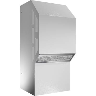 Metal hood with a rectangular shape and a grille in the lower section, suitable for ventilation or extraction systems.