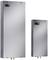 Two silver heating devices with digital temperature displays in the top left; the larger one on the left and the smaller one on the right.